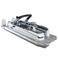 Hôtel sur l'eau moderne Maison flottante Bateau ponton Bateau de fête avec moteur à vendre