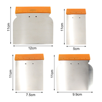 Ensemble d'Applicateurs de Mastic / Ensemble d'Épandeurs de Mastic / Ensemble de 4 Outils Manuels en Acier au Carbone