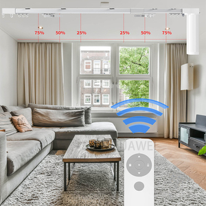 Prix d'usine Rails de rideaux de fenêtre à montage mural Wifi Smart Home Système de rails de rideaux électriques en aluminium avec <span class=keywords><strong>moteur</strong></span> - Product Image 2