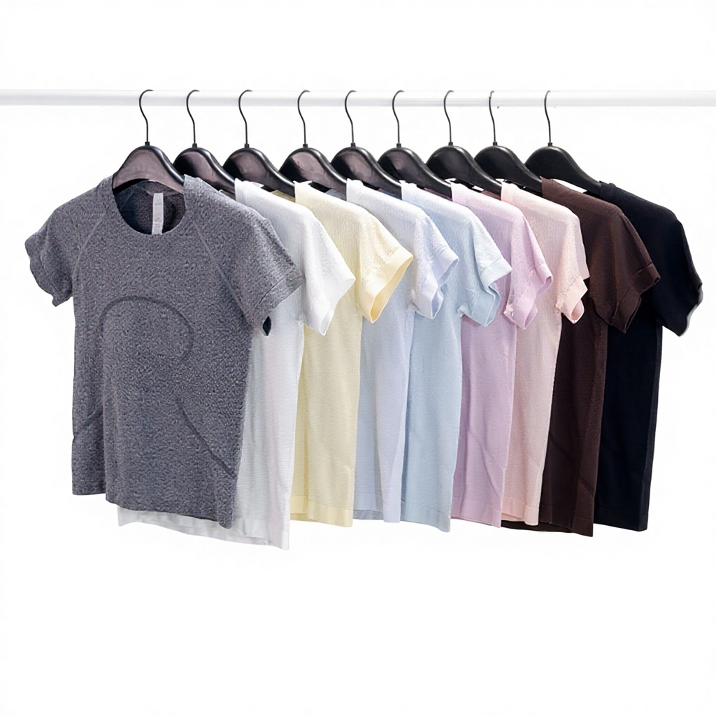 Summer New 20 Race Yoga Wear Sports Quick-Drying Short-Sleeve Seamless Spandex/Nylon Slim Fit T-Shirt Womens Crew Neck Base