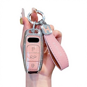 Fourniture d'usine Tpu Housse de <span class=keywords><strong>clé</strong></span> de voiture pour <span class=keywords><strong>Audi</strong></span> <span class=keywords><strong>A3</strong></span> A4 A5 A6 A7 Q3 Q5 S6 B6 B7 B8 C6 <span class=keywords><strong>8p</strong></span> 8v 8l Tt Rs Protecteur Shell Fob Auto - Product Image 1