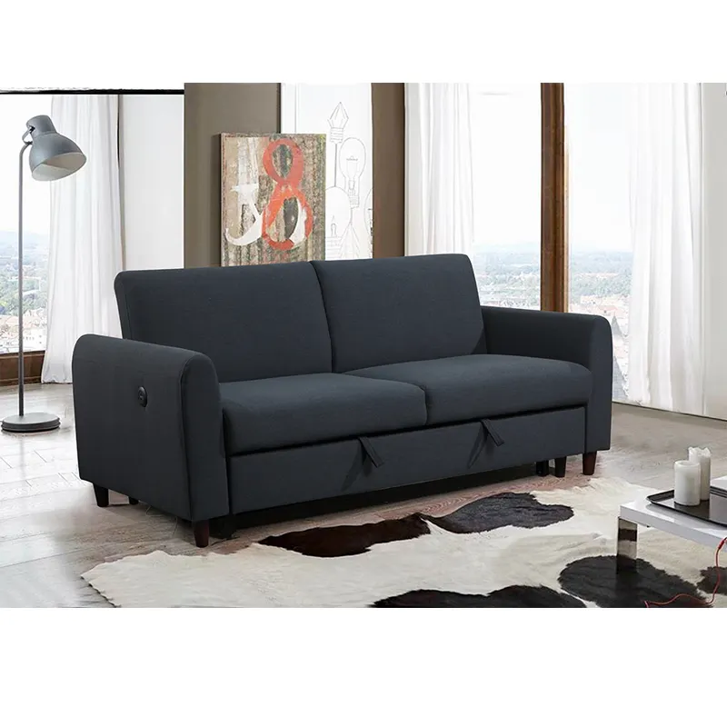 Thoải mái gấp phòng khách sofa giường phòng đồ nội thất hiện đại rắn gỗ khung phòng khách đồ nội thất nhà