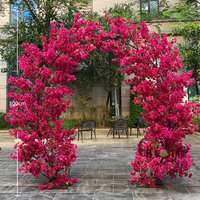Arbre artificiel de haute qualité en forme d'arche avec fleurs de bougainvillier