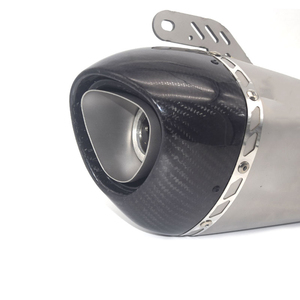 Tubo de Escape para Motocicleta Alpha, Fibra de Carbono, <span class=keywords><strong>ATV</strong></span>, Pit Dirt, 300cc, 600cc, <span class=keywords><strong>1000cc</strong></span>, Moto Deportiva, DB Killer Universal - Product Image 5