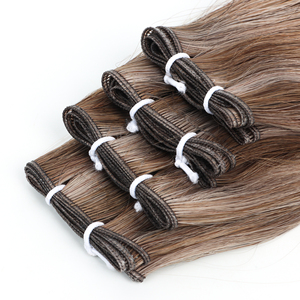 Extensions de <span class=keywords><strong>cheveux</strong></span> naturels Genius Weft de qualité salon, double <span class=keywords><strong>épaisse</strong></span>ur, <span class=keywords><strong>cheveux</strong></span> vierges Remy, trame ultra-fine invisible pour un volume de style mariage - Product Image 2