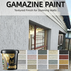 Pintura de Gamazine de Piedra de Lujo Blue Kingfisher, Revestimiento de Pared Texturizado, Acabado Decorativo Interior y Exterior para Iglesias y Capillas - Product Image 1