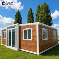 Micro-maison modulaire préfabriquée de 20 pieds 40 pieds, maison conteneur pliable et extensible avec cuisine et salle de bain