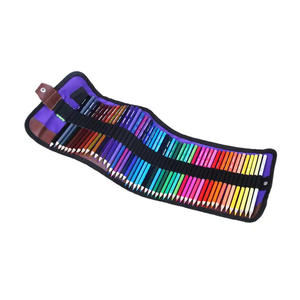 Trousse à crayons portable en toile enroulable personnalisée, très vendue, pour rangement de fournitures de papeterie et outils de dessin artistique - Product Image 1