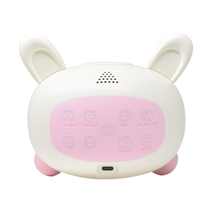 Sveglia per bambini con animali carini con aiuto per dormire musica <span class=keywords><strong>Display</strong></span> <span class=keywords><strong>LCD</strong></span> luna e coniglio sole bambino formazione di sonno con luci notturne - Product Image 5
