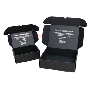 Custom Logo Printed E-Flute <strong>Black</strong> Mailer <strong>Box</strong> Eco Friendly Empty Free Design Shipping Boxes Large Paper Packaging <strong>Box</strong> - Product Image 3