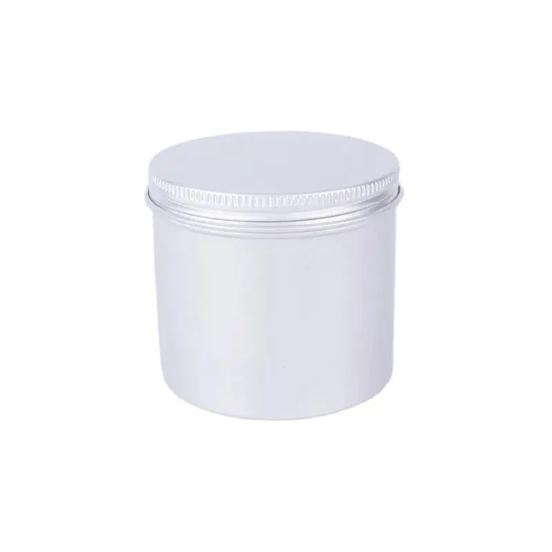 Empty Storage Container 8oz 250ml 75x70mm Aluminum Tea Container Candle Tins with Screw lids