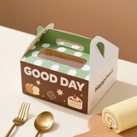 Boîte à dessert en papier kraft personnalisé, macaron, biscuit, gâteau, beignet, emballage en papier pour petites entreprises