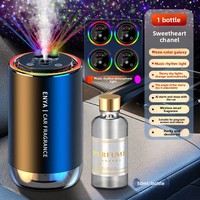 Diffuseur d'arômes intelligent pour voiture avec capteur de vibration, lumière LED réglable, démarrage/arrêt automatique, parfum de Cologne, alimentation USB, intérieur