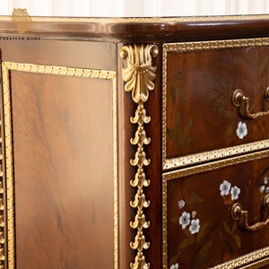 Meuble ancien chinois <span class=keywords><strong>en</strong></span> <span class=keywords><strong>acajou</strong></span>, commode à tiroirs sculptée, armoire de rangement <span class=keywords><strong>en</strong></span> <span class=keywords><strong>bois</strong></span> massif, meuble d'appoint pour salon - Product Image 4