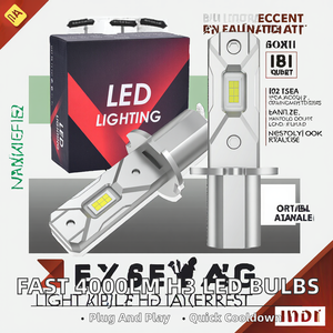 Bombillas LED H3 para Faros Delanteros, 40W 4000LM, CSP 3570 Canbus, Alta Potencia, Nuevas, LISST, Ajuste Universal, Plug & Play, Disipación Rápida de Calor - Product Image 2
