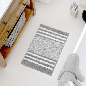 Alfombra de Baño Personalizada, Suave y Esponjosa, con Rayas, de Microfibra de Secado Rápido, Antideslizante - Product Image 3