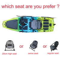 Kayak de pêche léger et écologique Vicking de 9 pieds, 1 personne, avec hélice en HDPE, bateau modulaire prêt pour la navigation sur les rivières