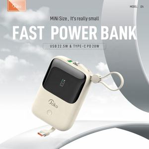 <span class=keywords><strong>JOKO</strong></span> 2024 nouveaux produits charge rapide rapide 10000mah banques d'alimentation téléphone portable Portable Powerbank 10000mah batterie externe avec câble intégré - Product Image 3