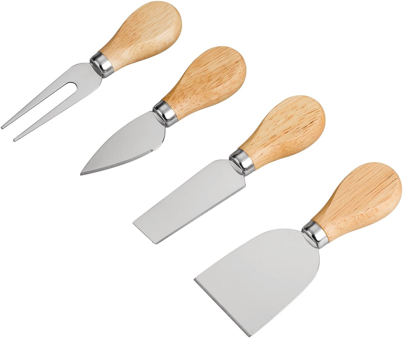 Лидер продаж Amazon, набор из 4 ножей для сыра, мини-нож, нож для масла и вилка, легко чистить Набор ножей для чизборда, оптовая продажа с завода