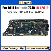 Untuk Dell Latitude 7310 7410 Motherboard Laptop LA-J261P 0CYV1X 00N7RN 04J6CM I5I7 10th RAM 8G 16G Mainboard diuji OK