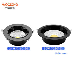 Chinesische Fabrik Blends chutz Einbau leuchte mit weiß schwarzem Reflektor 7W 12W 15W 20W COB Down light Kunststoff SMD LED Down light - Product Image 3