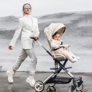 <span class=keywords><strong>Poussette</strong></span> de voyage compacte et pliable automatiquement Purorigin 2026, avec cadre en alliage d'aluminium et PU léger, idéale pour le jogging - Product Image 2