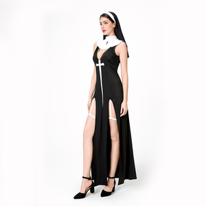 Cosplay para adultos Life Sexy Nun Cosplay disfraz vestir conjunto completo disfraz <span class=keywords><strong>monja</strong></span> personaje juego uniforme - Product Image 4