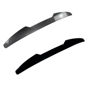 Porsche Taycan <b>Rear</b> <b>Spoiler</b> Piano Black Carbon Fiber Texture ABS Material Wing Shaped Trunk Mount - Product Image 2