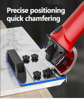 Support de chanfreinage universel pour meuleuses d'angle de type 100, portable, à 45 degrés, pour carrelage, pierre, bois, marbre