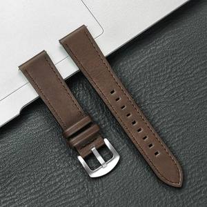 Bracelet en cuir 22mm 20mm pour <span class=keywords><strong>HUAWEI</strong></span> WATCH GT 4 46mm 4pro <span class=keywords><strong>GT3</strong></span>/2 Pro <span class=keywords><strong>42mm</strong></span> Bracelet souple pour Samsung Galaxy Watch 7/6/5/4 40mm Bracelet - Product Image 5