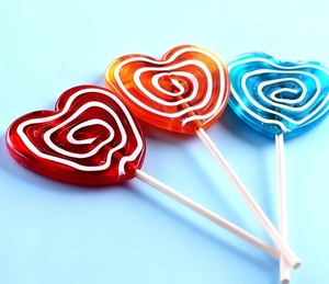 Sucette transparente en forme de cœur, bonbon dur, <span class=keywords><strong>confiserie</strong></span>, <span class=keywords><strong>Saint</strong></span>-<span class=keywords><strong>Valentin</strong></span> - Product Image 4