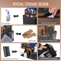 Sac de rangement grande capacité pour produits de nettoyage, sac de transport simple pour nettoyeurs et femmes de ménage