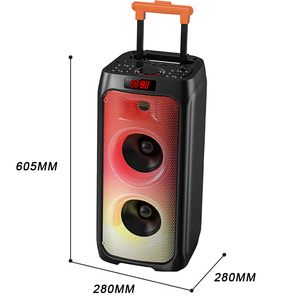 ABS-<span class=keywords><strong>206</strong></span>-01 Haut-parleur Bluetooth de haute qualité à double woofer pour DJ de fête avec prise en charge TF pour les fêtes en extérieur et l'utilisation en home cinéma - Product Image 4