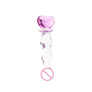 Juguete Sexual de Cristal en Forma de Oso, Estrella, Luna y Corazón, Dildo <span class=keywords><strong>Anal</strong></span> de Cristal para Hombres - Product Image 5