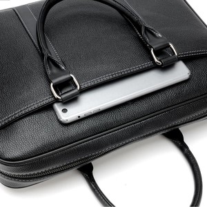 Borsa per Laptop in PU da <span class=keywords><strong>Uomo</strong></span>, Grande Capacità, Tracolla e Valigetta Business, Design di Lusso, Impermeabile e Traspirante - Product Image 5