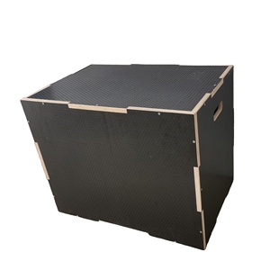Fitness negro madera Plyo Box venta al por mayor ajustable suave Plyo Box <span class=keywords><strong>para</strong></span> saltar <span class=keywords><strong>ejercicio</strong></span> - Product Image 1