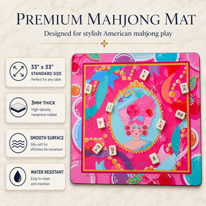 Esthetische luxe opvouwbare draagbare Mahjong poker speelmat antislip waterdicht antistatisch milieuvriendelijk duurzaam modern design - Product Image 6