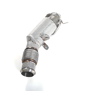 Downpipe <span class=keywords><strong>sport</strong></span> premium <span class=keywords><strong>200</strong></span> <span class=keywords><strong>cellules</strong></span> avec <span class=keywords><strong>catalyseur</strong></span> pour BMW 330E G20 B48 PHEV 2020-2026 en acier inoxydable 304 à haut débit - Product Image 1
