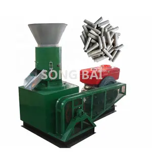 32HP Diesel Engine Professional Wood Pellet Making Machine Biomass 300-350KG/H Sawdust Pellet Mill With CE Approval