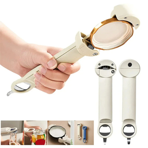 Utensilio Multifuncional de Acero Inoxidable, Abridor de Tapas de Cerveza y Frascos Magnético Retráctil, Herramienta de Cocina que Ahorra Esfuerzo, Venta al Por Mayor - Product Image 3