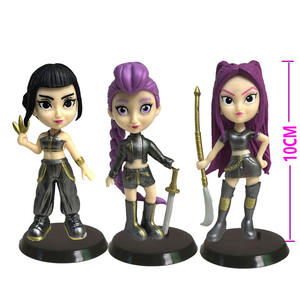 Vente chaude, figurines d'<span class=keywords><strong>action</strong></span> sportives en PVC de dessin animé, 6 pièces/boîte, K pour les chasseurs de démons, boîte aveugle, figurines de collection miniatures pour filles, Noël - Product Image 1