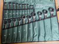 Jeu de clés à cliquet 20 pièces 45 #   Kit de clés à fourche combinées en acier de 6 mm à 32 mm pour usage automobile et industriel