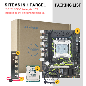 NUEVO Conjunto de PC de Escritorio PANDL X99-XD4, Combo con Intel Xeon <span class=keywords><strong>E5</strong></span> <span class=keywords><strong>2673</strong></span> <span class=keywords><strong>V4</strong></span>, Compatible con NVMe M2, WiFi6, Sata3.0, DDR4 ECC Ram, Kit de Placa Base X99 - Product Image 6