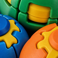 Jouet anti-stress sphérique rotatif en plastique imprimé en 3D, tendance 2026, pour soulager le stress