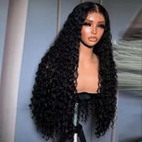 Perruque frontale en dentelle HD sans colle 13x6, cheveux indiens bruts, bouclés birmans, cuticules alignées, perruque en cheveux humains vierges, vente en gros