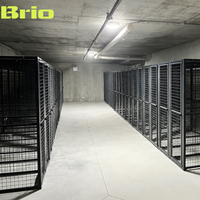 BRIO Free CAD Layout Armoire de rangement ventilée à mailles 2x2 pouces pour salle de sport, vestiaire fréquenté et cabine de change