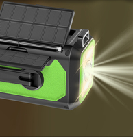 Lampe torche solaire LED multifonction portable 10000mah d'urgence AW/FM/WB