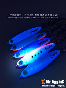 เหยื่อจิ๊กโลหะแบบจมช้ารุ่นใหม่ Arherina Bleekeri น้ำหนัก 30 กรัม/40 กรัม/60 กรัม/80 กรัม สำหรับตกปลาแมคเคอเรลสเปน (ปลาคัตสึโอะ) เหยื่อตกปลาทะเลแบบสปูนจิ๊กกิ้ง - Product Image 5