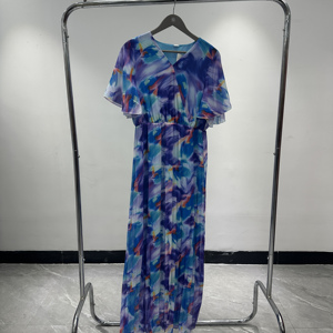 Nouvelle Collection : Robes de Soirée Confortables et Respirantes en Chiffon Imprimé de Dubaï pour Femmes – Tailles Variées, Modèle Tendance - Product Image 5