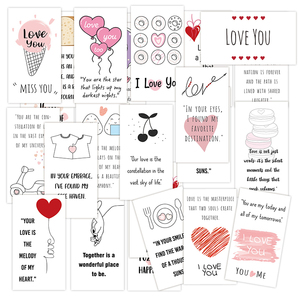 21PCS/Set Funny Love Notes <strong>Cards</strong> Anniversary <strong>Cards</strong> with Envelopes <strong>for</strong> <strong>Valentines</strong> Day <strong>Boyfriend</strong> Girlfriend Lunch Box Notes <strong>Card</strong> - Product Image 1